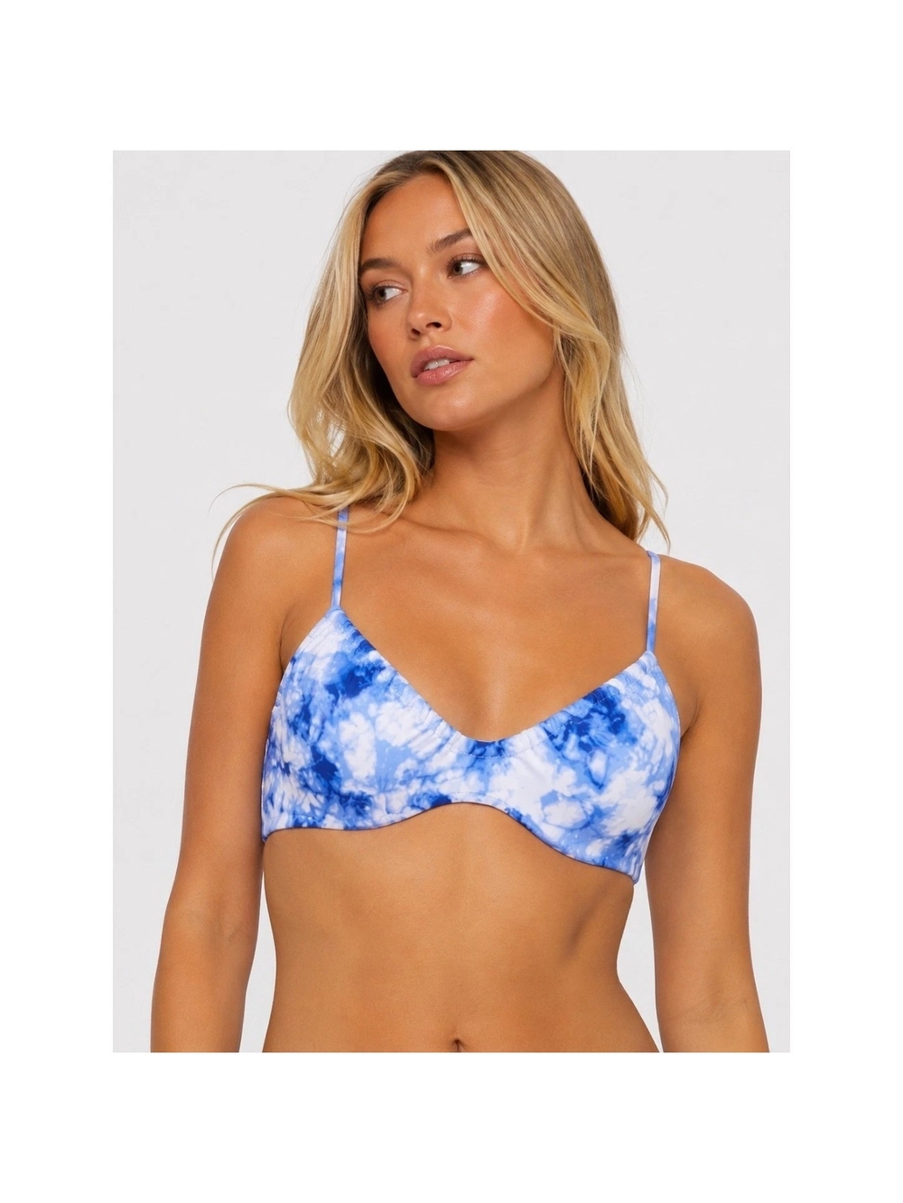 SanctuaryPoolside Tie-Dye Tunnel Underwire Bikini Top